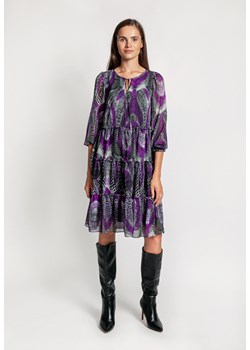 Zwiewna sukienka w pawie pióra ze sklepu Molton w kategorii Sukienki - zdjęcie 143393298