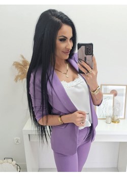 WŁOSKA MARYNARKA FLORENCJA - LILIOWA ze sklepu STYLOWO w kategorii Marynarki damskie - zdjęcie 143405768