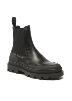 Sztyblety Les Deux - Tanner Leather Chealsea Boot LDM820021 Black 100100 ze sklepu eobuwie.pl w kategorii Buty zimowe męskie - zdjęcie 143440298