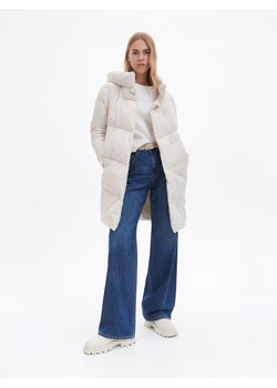 Reserved - Pikowany płaszcz - złamana biel ze sklepu Reserved w kategorii Płaszcze damskie - zdjęcie 143441388