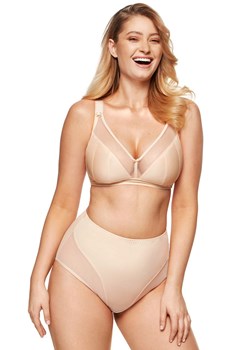 Zara FW figi wysokie modelujące, Kolor beżowy, Rozmiar 36, Gorteks ze sklepu Intymna w kategorii Majtki damskie - zdjęcie 143442059