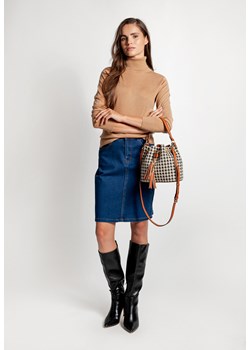 Niebieska jeansowa spódnica z bawełny ze sklepu Molton w kategorii Spódnice - zdjęcie 143454265