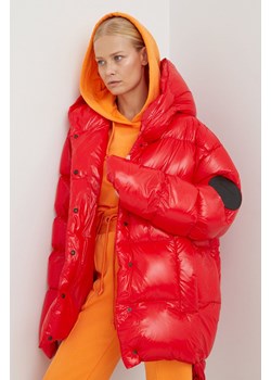 MMC STUDIO kurtka puchowa Jesso Gloss kolor czerwony zimowa oversize ze sklepu ANSWEAR.com w kategorii Kurtki damskie - zdjęcie 143481517