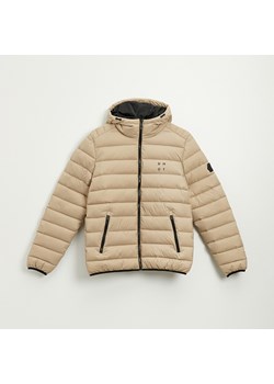 Pikowana kurtka z kapturem Basic beżowa - Beżowy ze sklepu House w kategorii Kurtki męskie - zdjęcie 143515596
