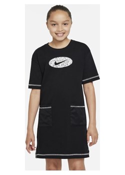 Sukienka z dżerseju dla dużych dzieci (dziewcząt) Nike Sportswear Icon Clash - Czerń ze sklepu Nike poland w kategorii Sukienki dziewczęce - zdjęcie 143517508