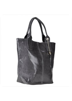 Szara torebka shopper z połyskiem xl ze sklepu melon.pl w kategorii Torby Shopper bag - zdjęcie 143543339