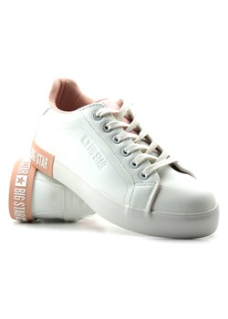Białe sneakersy damskie z ekoskóry - BIG STAR II274033 ze sklepu ulubioneobuwie w kategorii Buty sportowe damskie - zdjęcie 143561556