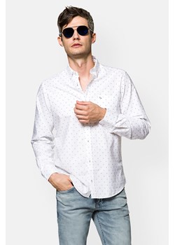 Koszula Biała w Mikrowzór Michael ze sklepu Lancerto S.A. w kategorii Koszule męskie - zdjęcie 143562219