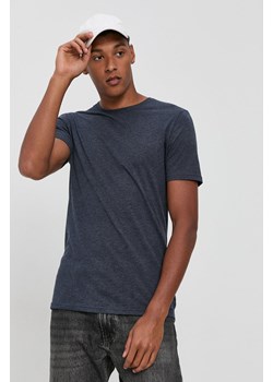Solid T-shirt męski kolor granatowy gładki ze sklepu ANSWEAR.com w kategorii T-shirty męskie - zdjęcie 143583659