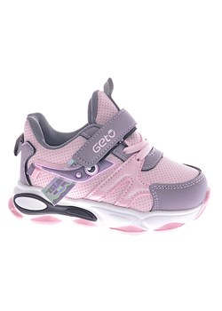 Różowo fioletowe dziewczęce trampki  /D7-2 12452 T497/ ze sklepu Pantofelek24.pl w kategorii Buty sportowe dziecięce - zdjęcie 143584578