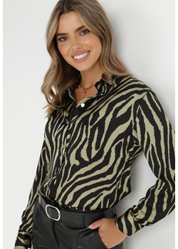 Jasnozielona Koszula Nysoya ze sklepu Born2be Odzież w kategorii Koszule damskie - zdjęcie 143585069