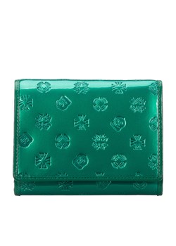 Damski portfel z lakierowanej skóry z monogramem mały ze sklepu WITTCHEN w kategorii Portfele damskie - zdjęcie 143697777