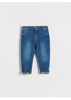 Reserved - Jeansy regular z podszewką - niebieski ze sklepu Reserved w kategorii Spodnie chłopięce - zdjęcie 143698386