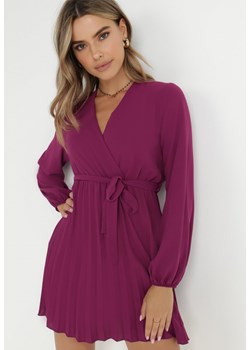 Fioletowa Sukienka Ollyre ze sklepu Born2be Odzież w kategorii Sukienki - zdjęcie 143700578