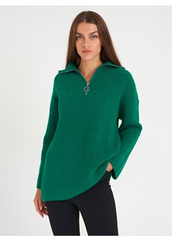 GATE Damski sweter oversize z zamkiem błyskawicznym XS ze sklepu gateshop w kategorii Swetry damskie - zdjęcie 143761827