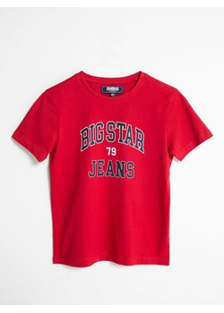 Koszulka chłopięca z nadrukiem czerwona Fiordi 603 ze sklepu Big Star w kategorii T-shirty chłopięce - zdjęcie 143783205