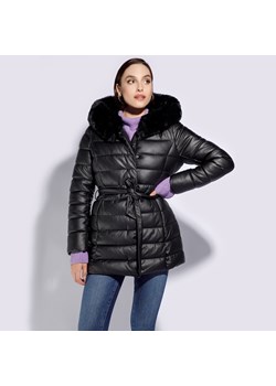 Damska kurtka z pikowanej ekoskóry długa ze sklepu WITTCHEN w kategorii Kurtki damskie - zdjęcie 143783396