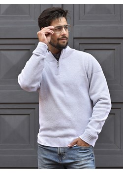 Sławek polo - białoszary ze sklepu Swetry Lasota w kategorii Swetry męskie - zdjęcie 143791879