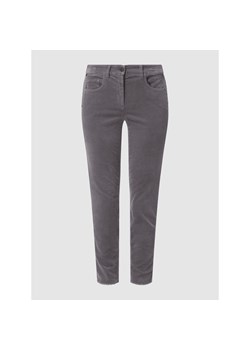 Spodnie z aksamitu o kroju skinny fit z dodatkiem modalu ze sklepu Peek&Cloppenburg  w kategorii Spodnie damskie - zdjęcie 143792635