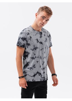 T-shirt męski bawełniany TIE DIY - szary V1 S1620 ze sklepu ombre w kategorii T-shirty męskie - zdjęcie 143804656