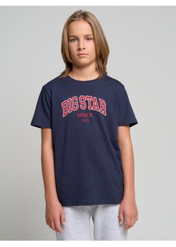 Koszulka chłopięca z nadrukiem granatowa Mialian 403 ze sklepu Big Star w kategorii T-shirty chłopięce - zdjęcie 143807596
