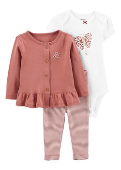 3-częściowy komplet w kolorze jasnoróżowo-białym ze sklepu Limango Polska w kategorii Odzież dla niemowląt - zdjęcie 143809796