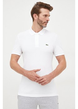 Lacoste polo bawełniane kolor biały ze sklepu ANSWEAR.com w kategorii T-shirty męskie - zdjęcie 143816586