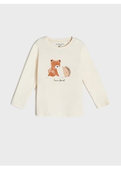 Sinsay - Koszulka z nadrukiem - Kremowy ze sklepu Sinsay w kategorii Odzież dla niemowląt - zdjęcie 143841676