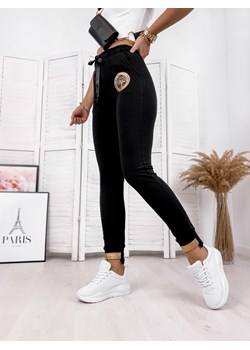 spodnie dresowe lucille czarne m/38 ze sklepu UBRA w kategorii Spodnie damskie - zdjęcie 144093848