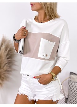 bluzka avellino ecru one size ze sklepu UBRA w kategorii Bluzki damskie - zdjęcie 144094285
