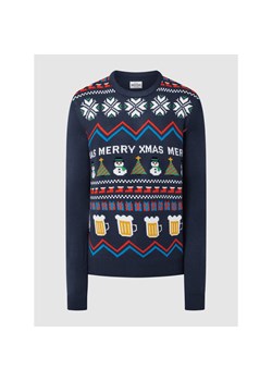 Sweter z wzorem bożonarodzeniowym ze sklepu Peek&Cloppenburg  w kategorii Swetry męskie - zdjęcie 144148686