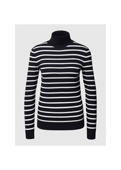 Sweter z dzianiny ze wzorem w paski model ‘CABLE’ ze sklepu Peek&Cloppenburg  w kategorii Swetry damskie - zdjęcie 144149117