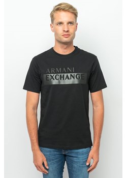 t-shirt męski armani exchange 6lztbe zjgcz czarny ze sklepu Royal Shop w kategorii T-shirty męskie - zdjęcie 144151008