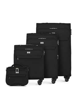 Komplet jednokolorowych walizek miękkich ze sklepu WITTCHEN w kategorii Walizki - zdjęcie 144263685