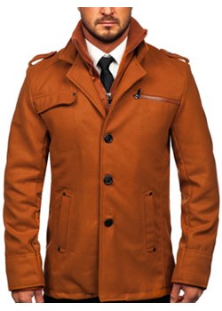 Camelowy płaszcz męski Denley 8856 ze sklepu Denley w kategorii Płaszcze męskie - zdjęcie 144264607