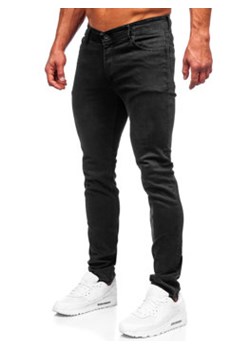 Czarne spodnie jeansowe męskie slim fit Denley 6693S ze sklepu Denley w kategorii Jeansy męskie - zdjęcie 144264638
