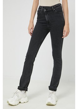 Abercrombie &amp; Fitch jeansy damskie high waist ze sklepu ANSWEAR.com w kategorii Jeansy damskie - zdjęcie 144273868