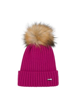 Damska czapka z gęstym splotem i pomponem ze sklepu WITTCHEN w kategorii Czapki zimowe damskie - zdjęcie 144277696