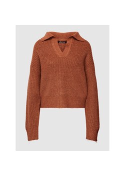 Sweter z dzianiny ze ściegiem warkoczowym model ‘LOTTIE’ ze sklepu Peek&Cloppenburg  w kategorii Swetry damskie - zdjęcie 144278588