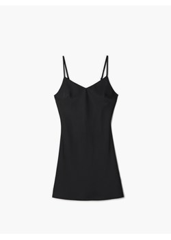 Cropp - Czarna sukienka na ramiączkach - czarny ze sklepu Cropp w kategorii Sukienki - zdjęcie 144287055