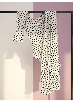Letnia długa sukienka w kropki (M, Biały) ze sklepu Sasski w kategorii Sukienki - zdjęcie 144374679