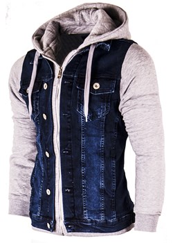 Przejściowa kurtka jeansowa 801 dark jeans ze sklepu Risardi w kategorii Kurtki męskie - zdjęcie 144469145