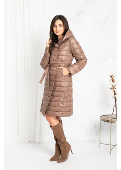 Pikowany płaszcz z kapturem harper2, rozmiary: - 36 ze sklepu VISSAVI w kategorii Płaszcze damskie - zdjęcie 144478546
