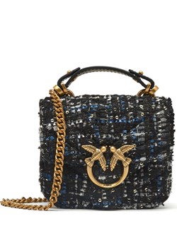 Pinko Torebka na ramię LOVE MICRO BELL BOUCLE | z dodatkiem skóry ze sklepu Gomez Fashion Store w kategorii Kopertówki - zdjęcie 144496035