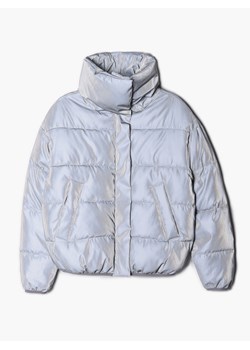 Cropp - Kurtka puffer z efektem reflective - szary ze sklepu Cropp w kategorii Kurtki damskie - zdjęcie 144558526