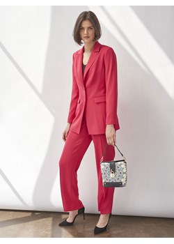 Klasyczne różowe spodnie L'AF Gino ze sklepu Eye For Fashion w kategorii Spodnie damskie - zdjęcie 144604808