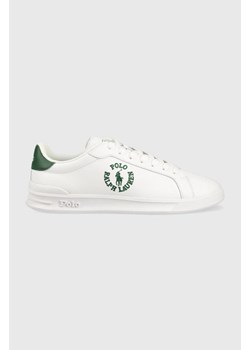 Polo Ralph Lauren sneakersy HRT CRT CL kolor biały ze sklepu ANSWEAR.com w kategorii Trampki męskie - zdjęcie 144606185