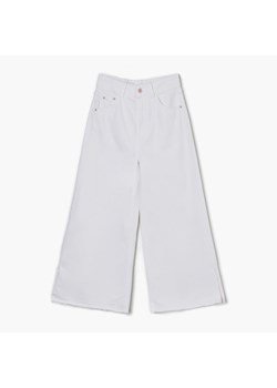 Cropp - Białe jeansowe kuloty - Biały ze sklepu Cropp w kategorii Jeansy damskie - zdjęcie 144637086