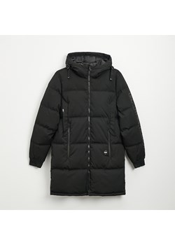 Pikowany płaszcz z kapturem czarny - Czarny ze sklepu House w kategorii Płaszcze męskie - zdjęcie 144637405