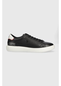 U.S. Polo Assn. sneakersy skórzane CRYME kolor czarny ze sklepu ANSWEAR.com w kategorii Trampki męskie - zdjęcie 144664675